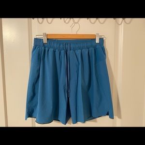 Lululemon Surge Shorts Liner 5” Teal Blue Size M